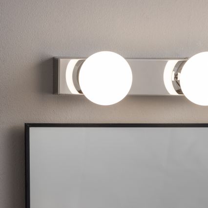 BRILAGI - Σετ 2x επιτοίχια φωτιστικά LED για μπάνιο HOLLYWOOD 3xLED/3W/230V 39 cm IP44 γυαλιστερό χρώμιο