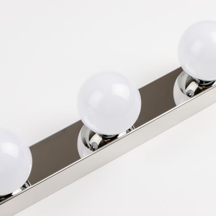 BRILAGI - Σετ 2x επιτοίχια φωτιστικά LED για μπάνιο HOLLYWOOD 3xLED/3W/230V 39 cm IP44 γυαλιστερό χρώμιο