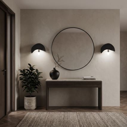 Brilagi - Σετ 2x επιτοίχια φωτιστικά WABI SABI 1xE14/40W/230V μαύρα