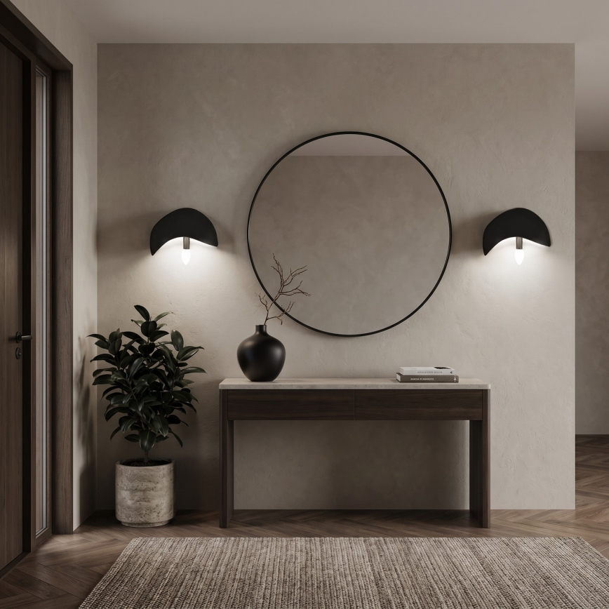 Brilagi - Σετ 2x επιτοίχια φωτιστικά WABI SABI 1xE14/40W/230V μαύρα