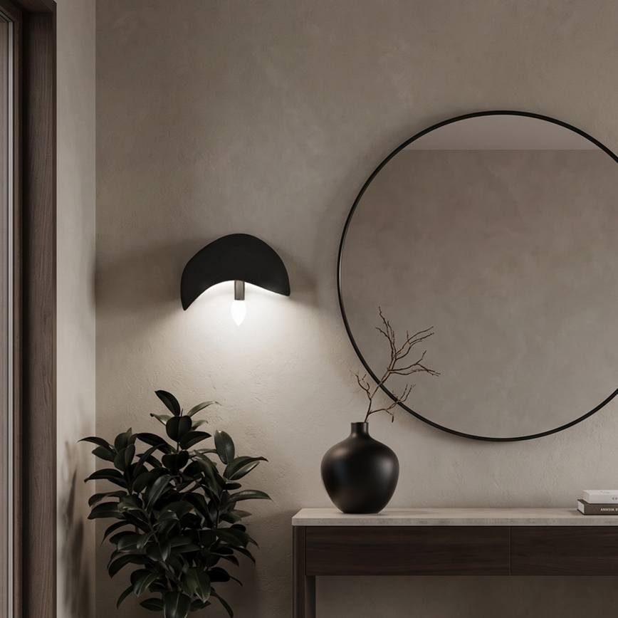 Brilagi - Σετ 2x επιτοίχια φωτιστικά WABI SABI 1xE14/40W/230V μαύρα