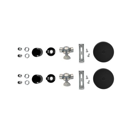 Brilagi - Σετ 2x επιτοίχια φωτιστικά WABI SABI 1xE14/40W/230V μαύρα