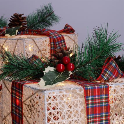 Brilagi - ΣΕΤ 3x LED εξωτερική χριστουγεννιάτικη διακόσμηση LED/230V IP44 δώρα