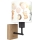 Brilagi - Παιδική επιτοίχια απλίκα BOBO WOOD 1xE27/25W/230V βελανιδιά/μαύρο/λευκό/ζωάκια