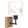 Brilagi - Παιδικό φωτιστικό τοίχου BOBO WOOD 1xE27/25W/230V δρυς/μαύρο/κρεμ/κουνελάκια