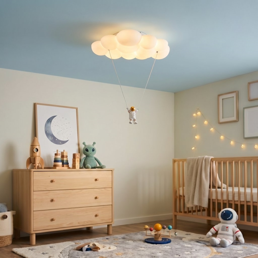 Brilagi - Παιδικό φωτιστικό οροφής ASTRO LED/77W/230V λευκό