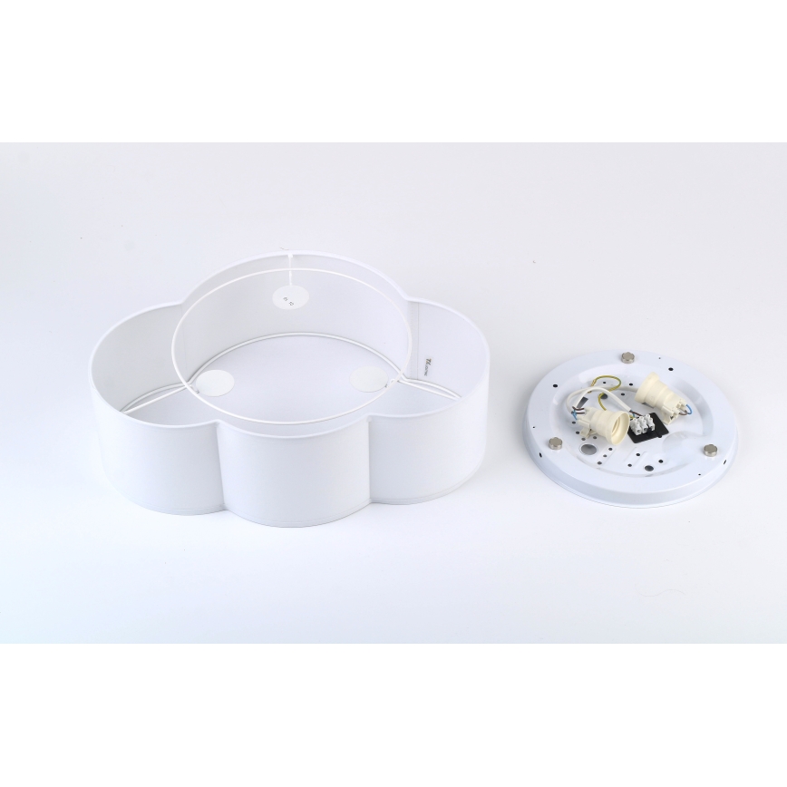 Brilagi - Παιδικό φωτιστικό οροφής NIMBUS MINI 2xE27/15W/230V 31x43 cm λευκό