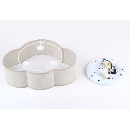 Brilagi - Παιδικό φωτιστικό οροφής NIMBUS MINI 2xE27/15W/230V 31x43 μπεζ
