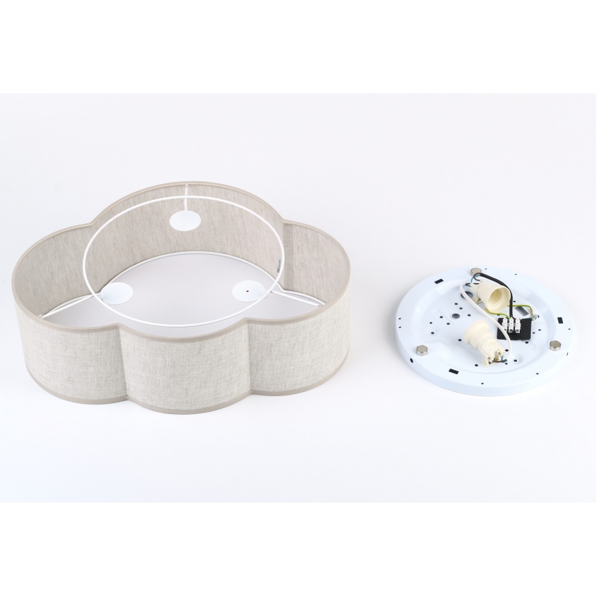 Brilagi - Παιδικό φωτιστικό οροφής NIMBUS MINI 2xE27/15W/230V 31x43 μπεζ