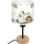 Brilagi - Παιδικό επιτραπέζιο φωτιστικό BOBO WOOD 1xE27/25W/230V δρυς/μαύρο/λευκό/πράσινο/ζούγκλα