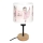 Brilagi - Παιδικό επιτραπέζιο φωτιστικό BOBO WOOD 1xE27/25W/230V δρυς/μαύρο/λευκό/ροζ/μπαλαρίνες
