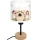 Brilagi - Παιδικό επιτραπέζιο φωτιστικό BOBO WOOD 1xE27/25W/230V δρυς/μαύρο/λευκό/ροζ/νεράιδες