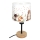 Brilagi - Παιδικό επιτραπέζιο φωτιστικό BOBO WOOD 1xE27/25W/230V δρυς/μαύρο/λευκό/ζωάκια