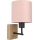Brilagi - Παιδικό επιτοίχιο φωτιστικό BOBO WOOD 1xE27/25W/230V δρυς/μαύρο/ροζ