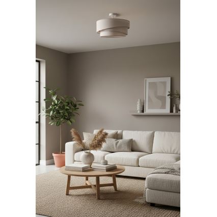 Brilagi - Πλαφονιέρα ARROW 1xE27/60W/230V Ø 45 cm μπεζ