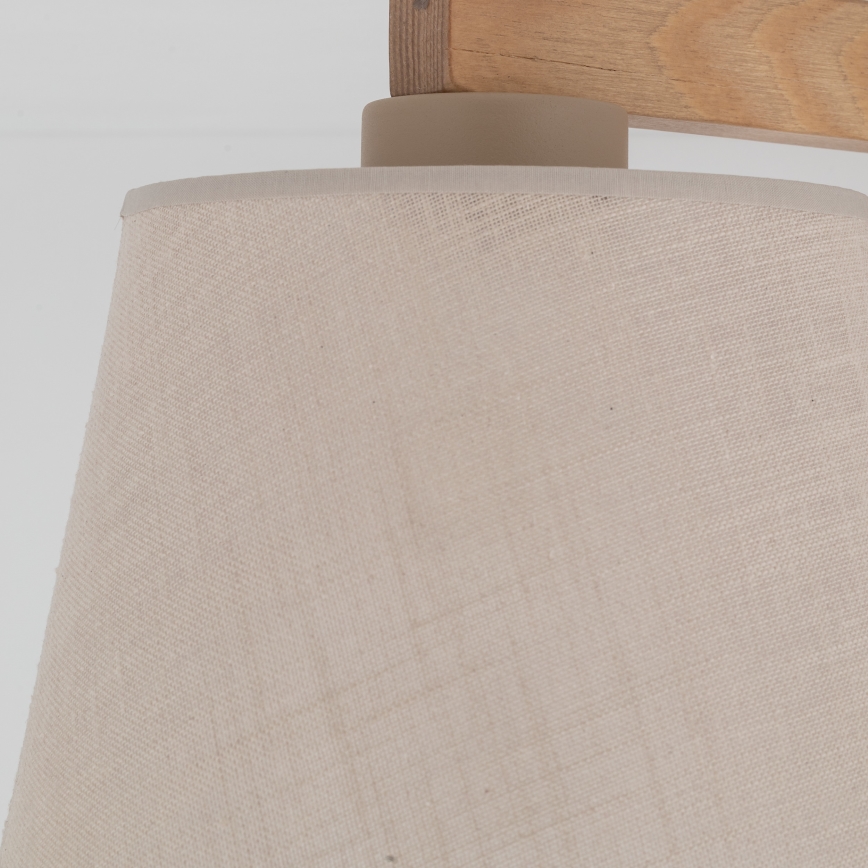 Brilagi - Πλαφονιέρα LATTE SABIA 3xE27/15W/230V πεύκο/μπεζ