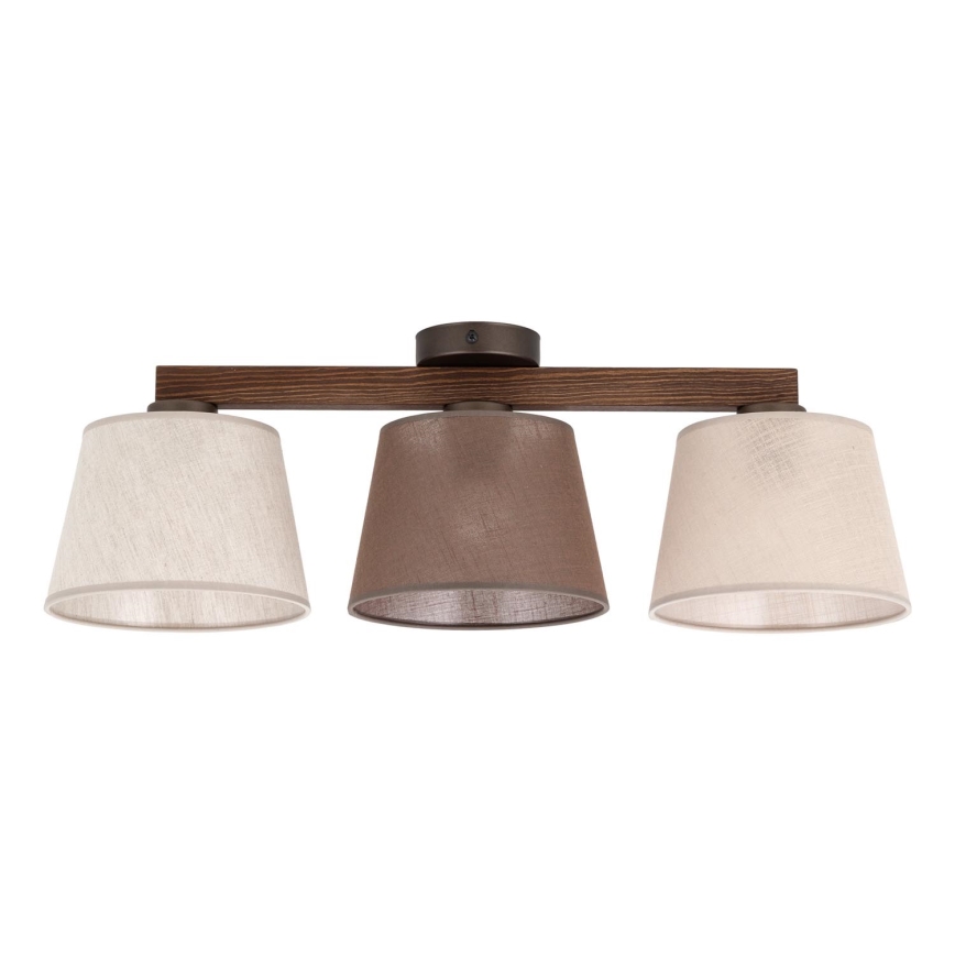 Brilagi - Πλαφονιέρα LATTE SABIA 3xE27/60W/230V πεύκο/μείγμα