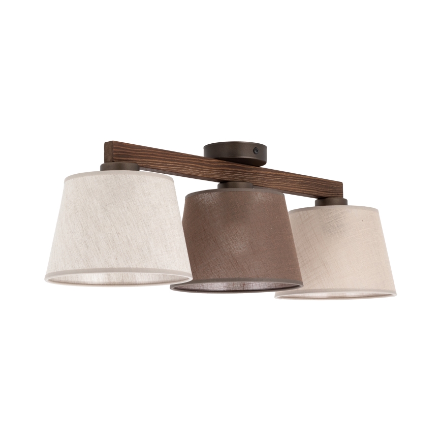 Brilagi - Πλαφονιέρα LATTE SABIA 3xE27/60W/230V πεύκο/μείγμα