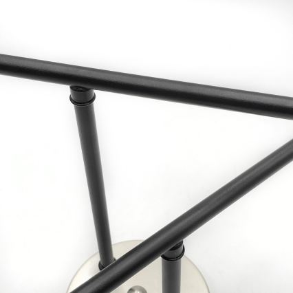 Brilagi - Πλαφονιέρα MALIVA 4xE14/15W/230V ματ χρώμιο/καπνιστό γυαλί