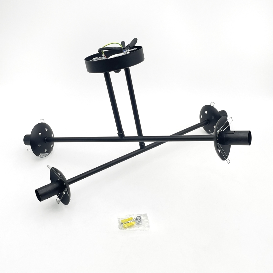 Brilagi - Πλαφονιέρα MALIVA 4xE14/15W/230V μαύρη/διάφανη