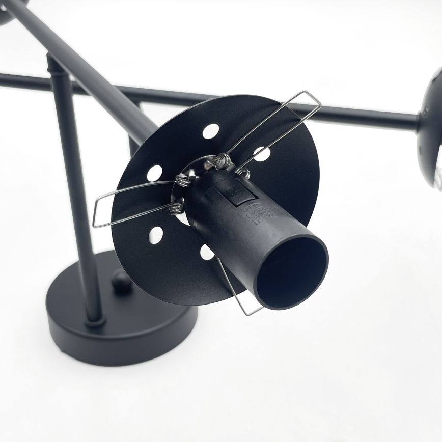 Brilagi - Πλαφονιέρα MALIVA 4xE14/15W/230V μαύρο/λευκό