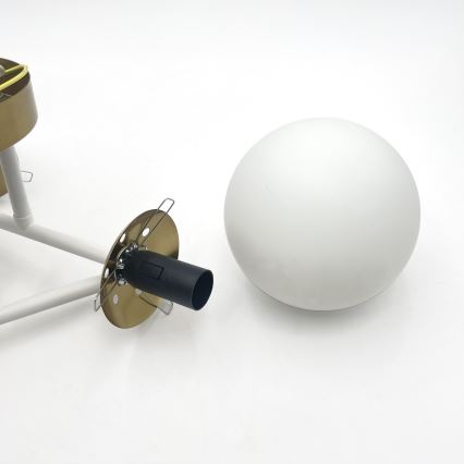 Brilagi - Πλαφονιέρα MALIVA 4xE14/15W/230V χρυσό/λευκό