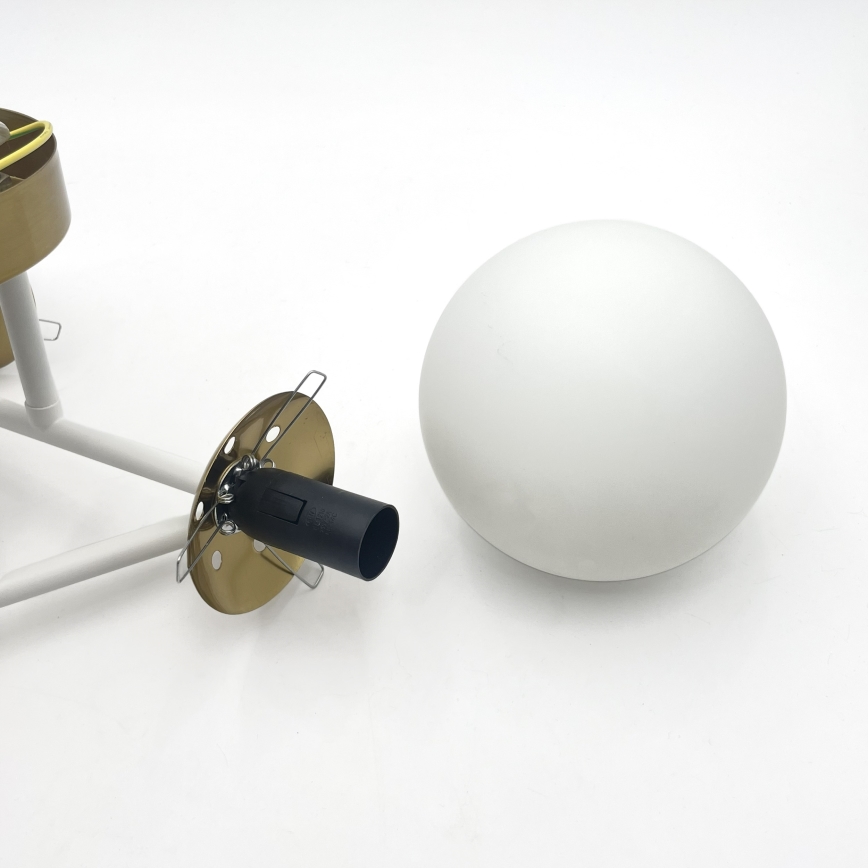 Brilagi - Πλαφονιέρα MALIVA 4xE14/15W/230V χρυσό/λευκό