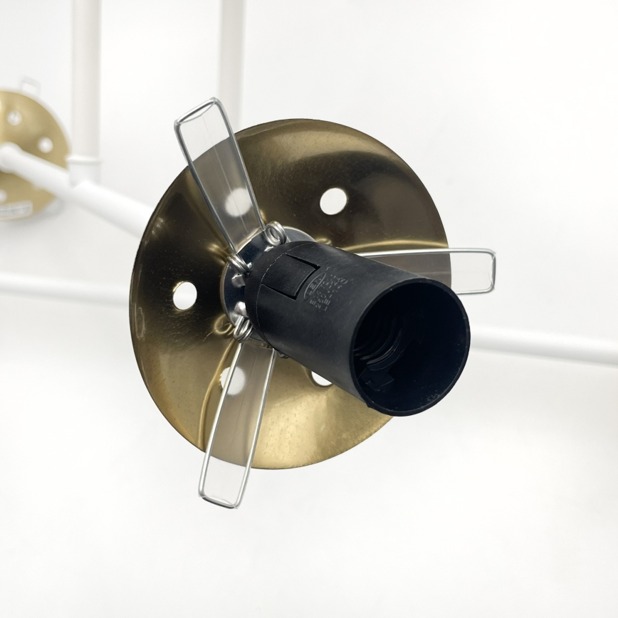 Brilagi - Πλαφονιέρα MALIVA 4xE14/15W/230V χρυσό/λευκό