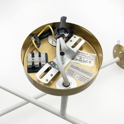 Brilagi - Πλαφονιέρα MALIVA 4xE14/15W/230V χρυσό/λευκό