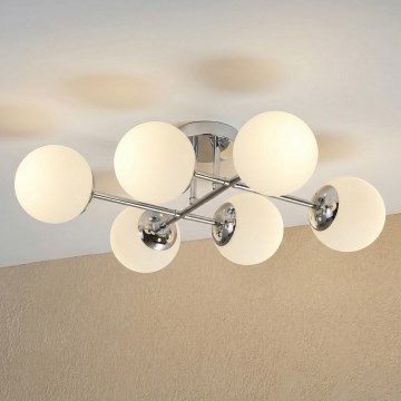 Brilagi - Πλαφονιέρα MALONY 6xE14/20W/230V γυαλιστερό χρώμιο