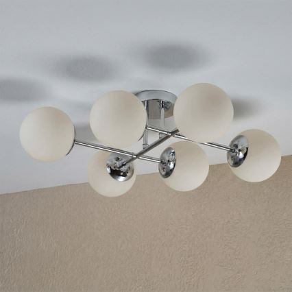 Brilagi - Πλαφονιέρα MALONY 6xE14/20W/230V γυαλιστερό χρώμιο