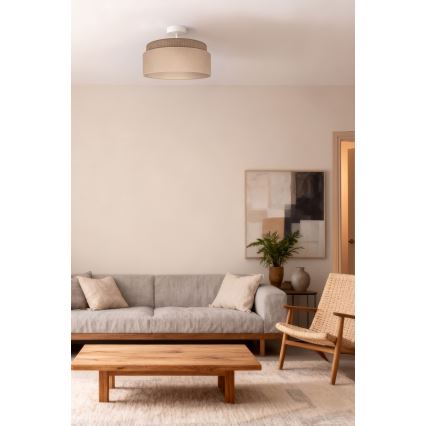 Brilagi - Πλαφονιέρα PADOVA 1xE27/60W/230V Ø 40 εκ. μπεζ