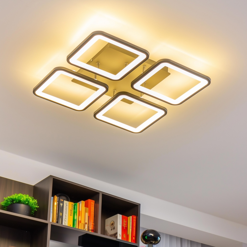 Brilagi - Πλαφονιέρα ντιμαριζόμενη LED SQUARED LED/85W/230V 3000-6500K + τηλεχειριστήριο