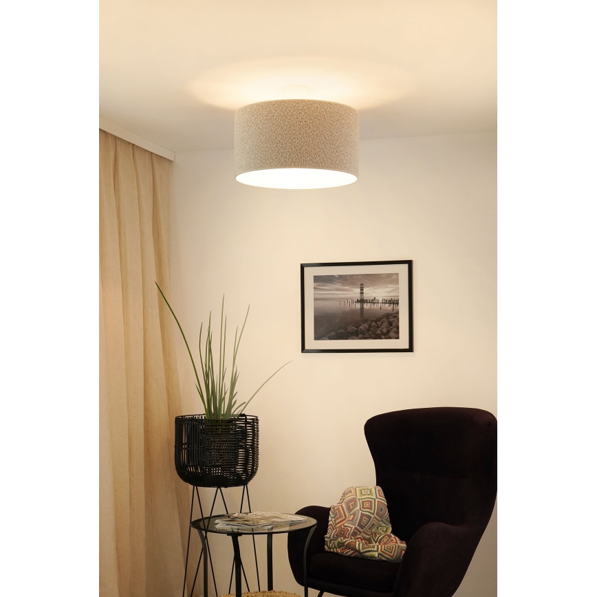 Brilagi - Πλαφονιέρα οροφής BOUCLE ROLLER 1xE27/15W/230V διάμετρος 45 cm κρεμ