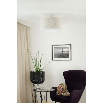 Brilagi - Πλαφονιέρα οροφής BOUCLE ROLLER 1xE27/15W/230V διάμετρος 45 cm κρεμ