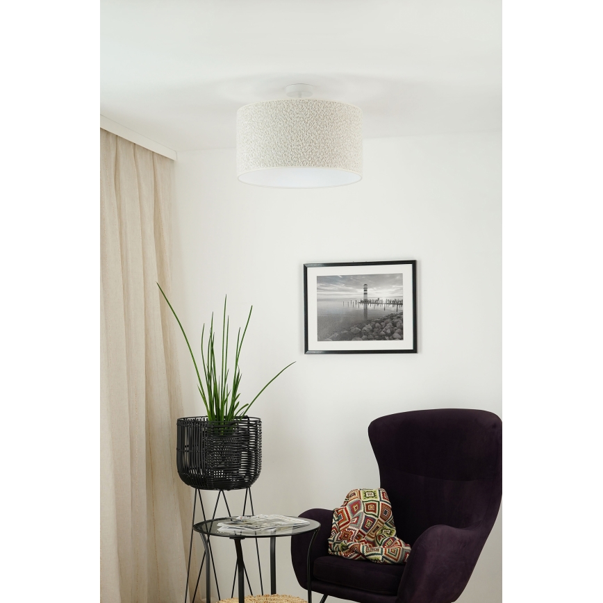 Brilagi - Πλαφονιέρα οροφής BOUCLE ROLLER 1xE27/15W/230V διάμετρος 45 cm κρεμ