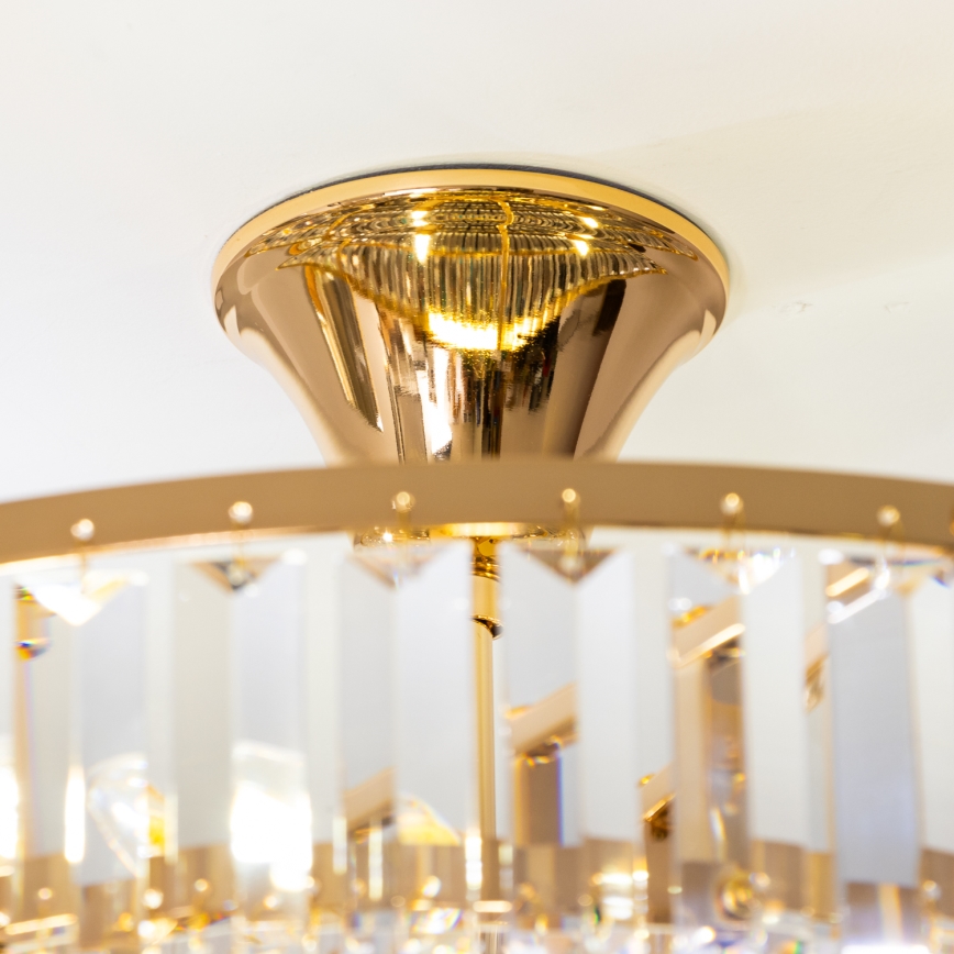 Brilagi - Πλαφονιέρα οροφής CRYSTAL 5xE14/40W/230V χρυσό