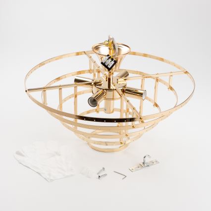 Brilagi - Πλαφονιέρα οροφής CRYSTAL 5xE14/40W/230V χρυσό