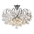 Brilagi - Πλαφονιέρα οροφής CRYSTAL 6xE14/60W/230V γυαλιστερό χρώμιο