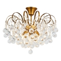 Brilagi - Πλαφονιέρα οροφής CRYSTAL 6xE14/60W/230V μπρονζέ