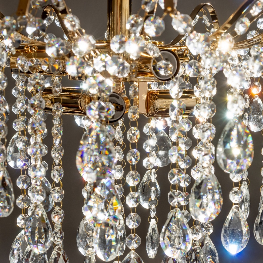 Brilagi - Πλαφονιέρα οροφής CRYSTAL 6xE14/60W/230V χρυσό