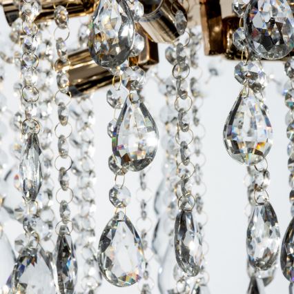 Brilagi - Πλαφονιέρα οροφής CRYSTAL 6xE14/60W/230V χρυσό