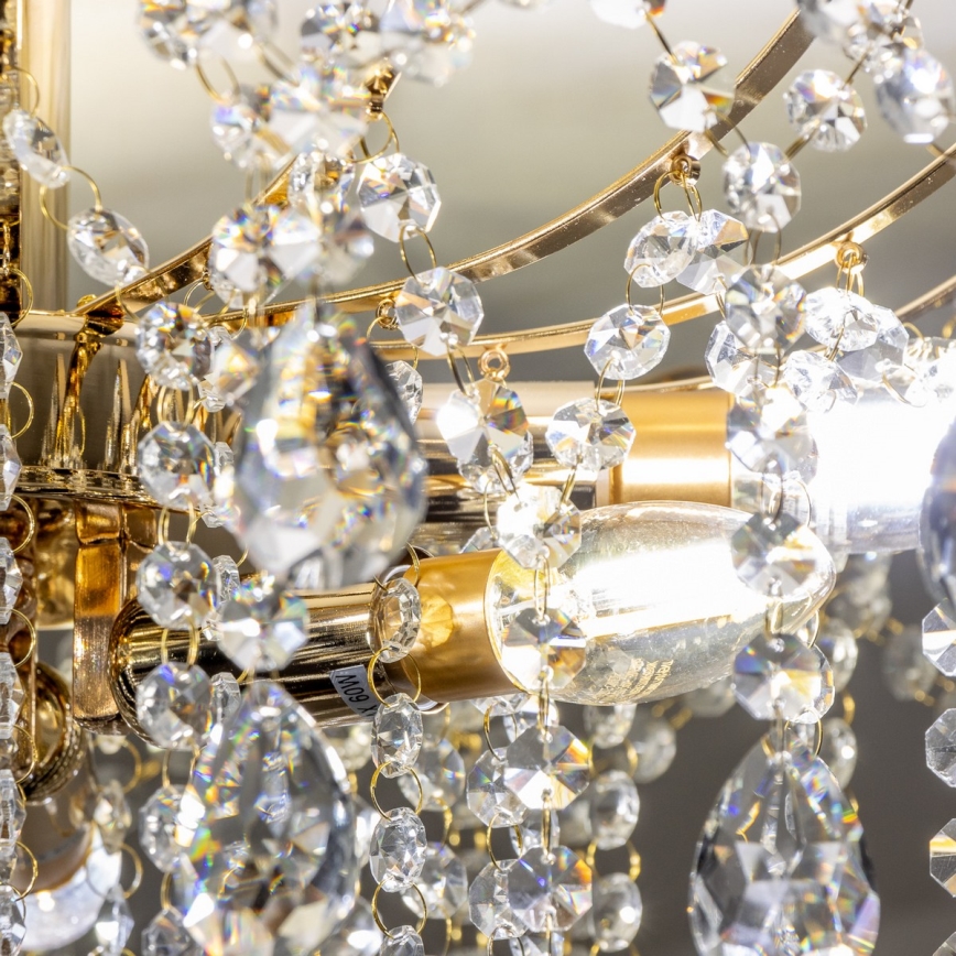 Brilagi - Πλαφονιέρα οροφής CRYSTAL 6xE14/60W/230V χρυσό