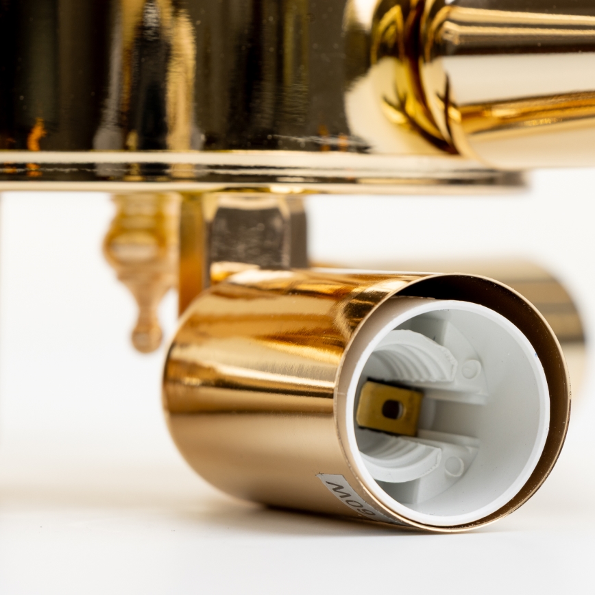 Brilagi - Πλαφονιέρα οροφής CRYSTAL 6xE14/60W/230V χρυσό