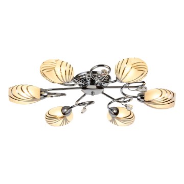 Brilagi - Πλαφονιέρα οροφής MEGAPOLIS 6xE14/60W/230V γυαλιστερό χρώμιο