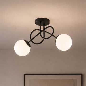 Brilagi - Πλαφονιέρα οροφής MILO 2xE27/60W/230V μαύρο