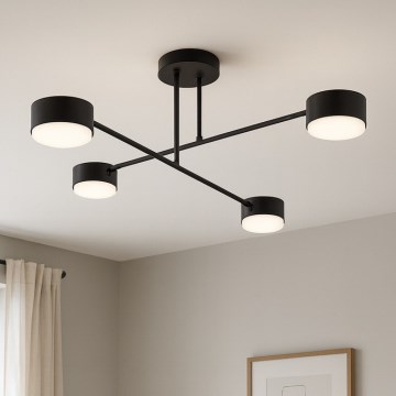 Brilagi - Πλαφονιέρα οροφής MONO 4xGX53/12W/230V μαύρη