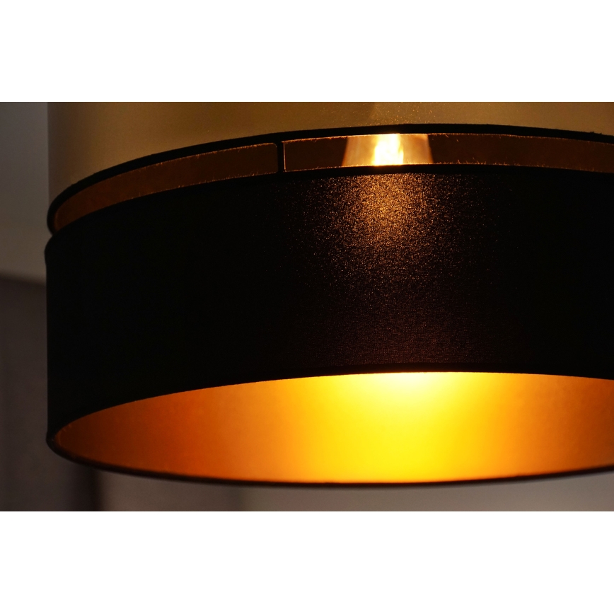 Brilagi - Πλαφονιέρα οροφής ROYAL 1xE27/15W/230V διάμετρος 40 cm μαύρο/χρυσό