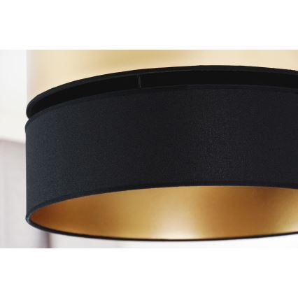 Brilagi - Πλαφονιέρα οροφής ROYAL 1xE27/15W/230V διάμετρος 40 cm μαύρο/χρυσό