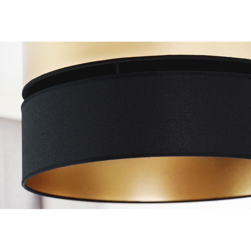 Brilagi - Πλαφονιέρα οροφής ROYAL 1xE27/15W/230V διάμετρος 40 cm μαύρο/χρυσό